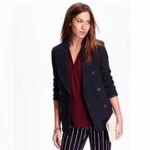 OLD NAVY Women’s Pea Wool Coat Navy XS SMALL MEDIUM LARGE